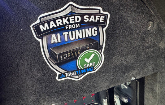 Marked Safe From AI Tuning Sticker